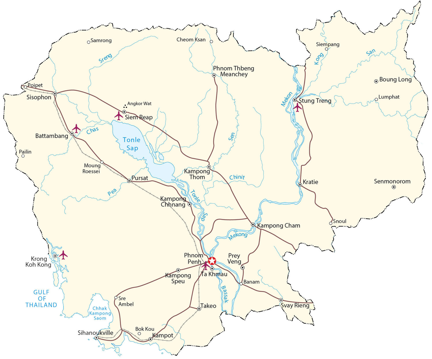 Cambodia Map Cambodia Map