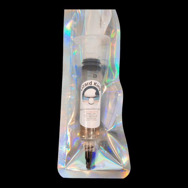Lizard King, Spores, Spore Syringe, Study, Mycology, mushroom, mushrooms, long term storage