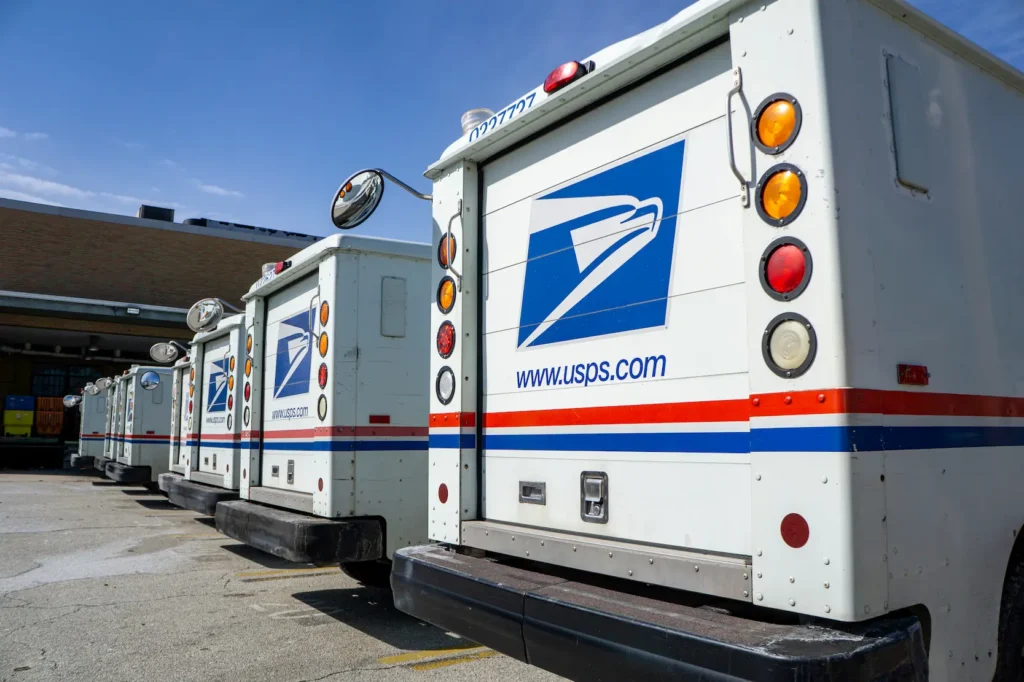 USPS mail delivery Trucks