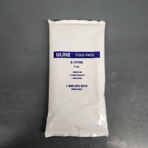 Ice pack for keeping spores cool in summer months.